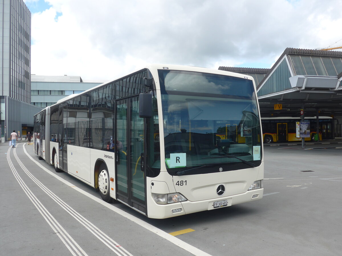 (226'379) - Intertours, Domdidier - Nr. 481/FR 300'481 - Mercedes (ex Nr. 211; ex STI Thun Nr. 135) am 11. Juli 2021 in Bern, Postautostation