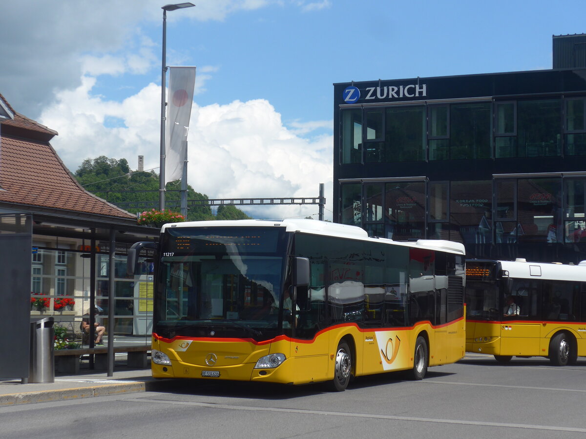 (226'397) - PostAuto Bern - BE 534'630 - Mercedes am 11. Juli 2021 beim Bahnhof Interlaken Ost