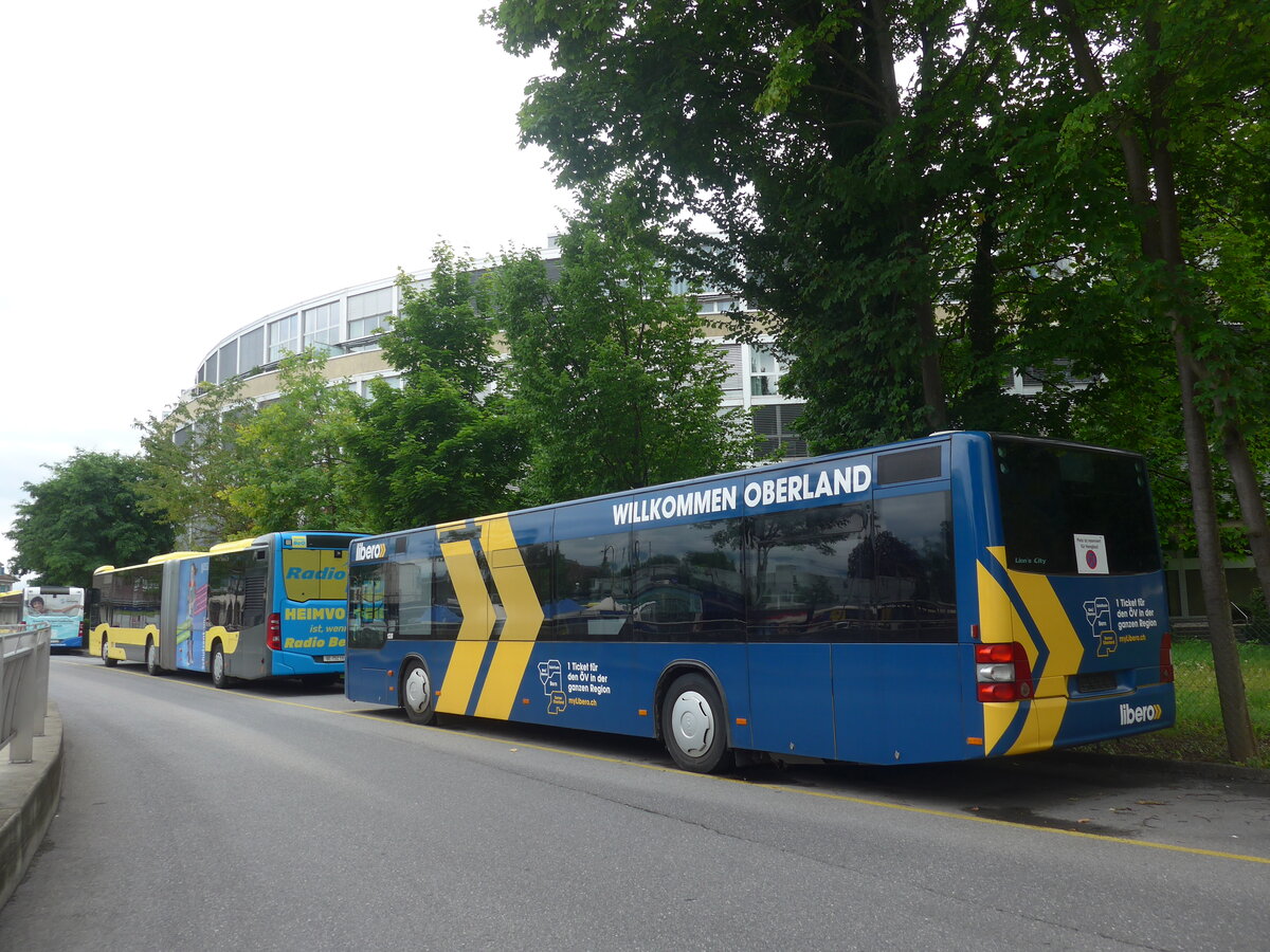 (226'492) - STI Thun - Nr. 128 - MAN am 17. Juli 2021 bei der Schifflndte Thun