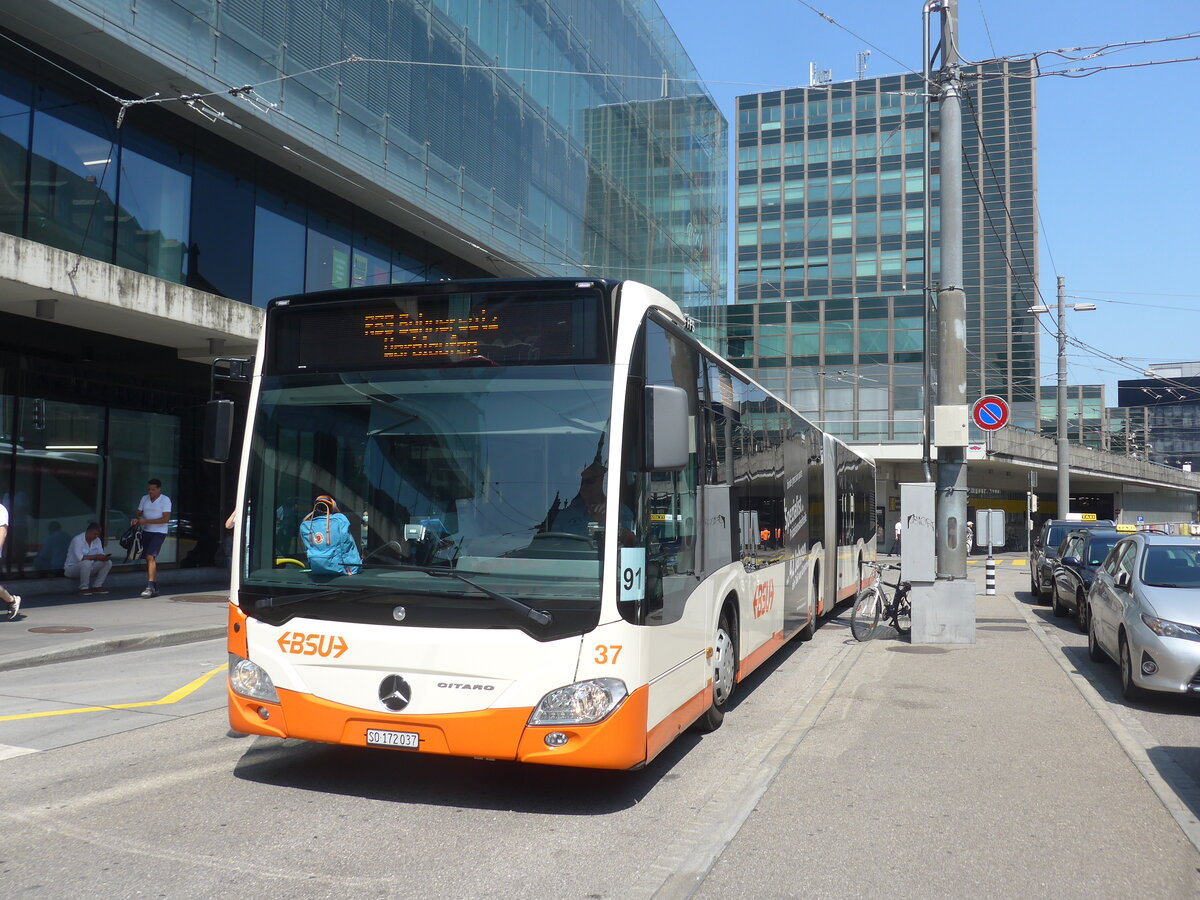 (226'668) - BSU Solothurn - Nr. 37/SO 172'037 - Mercedes am 22. Juli 2021 beim Bahnhof Bern