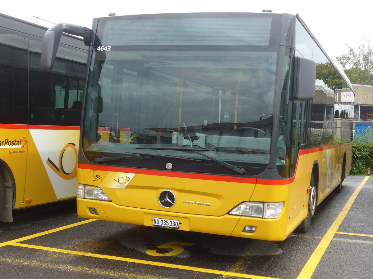 (226'879) - CarPostal Ouest - VD 335'330 - Mercedes am 1. August 2021 in Yverdon, Garage