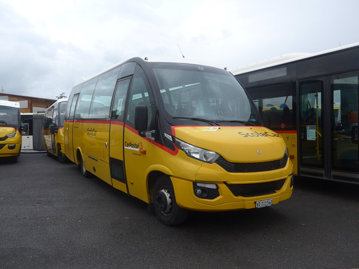 (226'963) - CarPostal Ouest - VD 111'540 - Iveco/UNVI am 1. August 2021 in Kerzers, Interbus