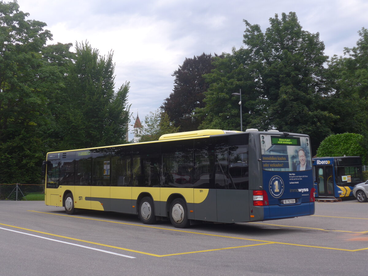 (226'999) - STI Thun - Nr. 158/BE 752'158 - MAN am 7. August 2021 bei der Schifflndte Thun