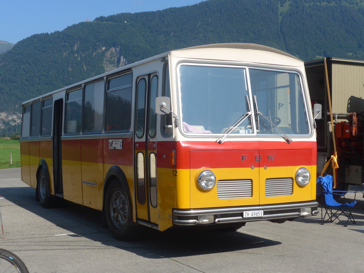 (227'389) - Trb, Oberrieden - Nr. 12/ZH 69'651 - FBW/R&J (ex Ryffel, Uster Nr. 12) am 21. August 2021 in Interlaken, Flugplatz