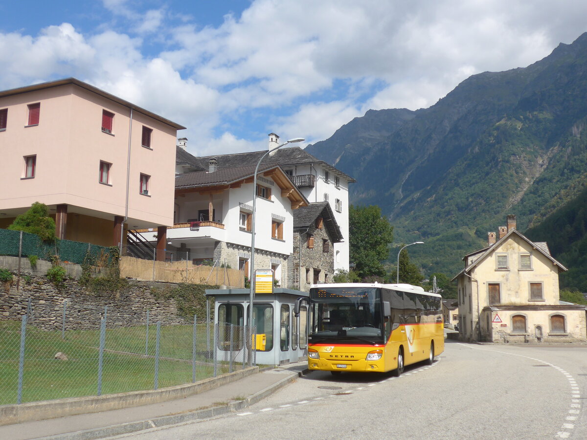 (227'939) - PostAuto Graubnden - GR 179'709 - Setra am 11. September 2021 in Mesocco, Stazione