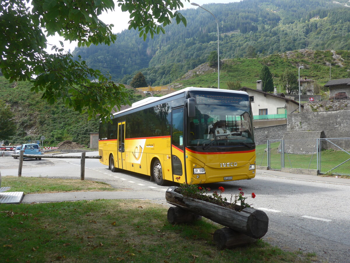 (227'941) - TpM, Mesocco - Nr. 19/GR 108'019 - Iveco am 11. September 2021 in Mesocco, Stazione