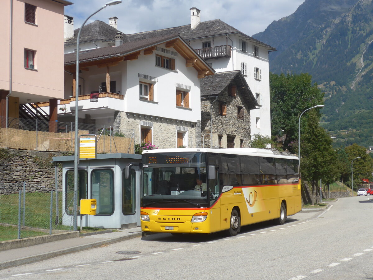 (227'944) - TpM, Mesocco - Nr. 7/GR 108'007 - Setra am 11. September 2021 in Mesocco, Stazione