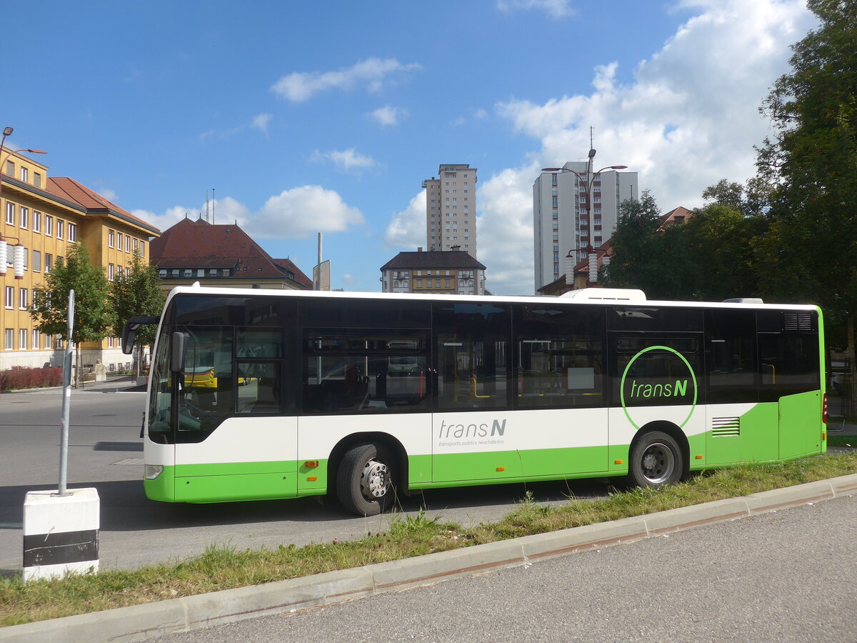 (228'088) - transN, La Chaux-de-Fonds - Nr. 303/NE 90'303 - Mercedes (ex TRN La Chaux-de-Fonds Nr. 303) am 18. September 2021 beim Bahnhof La Chaux-de-Fonds