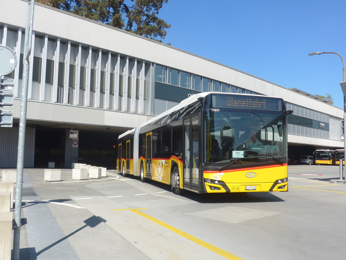 (228'123) - PostAuto Bern - Nr. 11'631/BE 407'862 - Solaris am 18. September 2021 in Bern, Postautostation