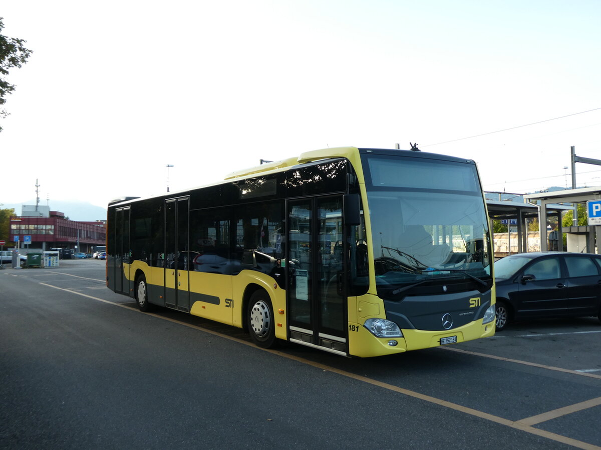 (228'243) - STI Thun - Nr. 181/BE 752'181 - Mercedes am 25. September 2021 in Thun, CarTerminal