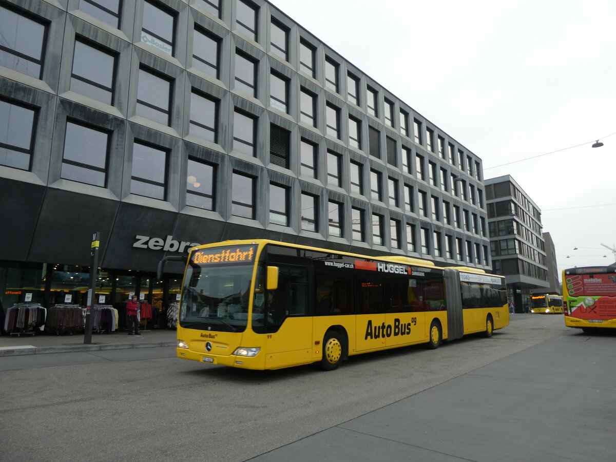 (228'929) - AAGL Liestal - Nr. 99/BL 6442 - Mercedes am 12. Oktober 2021 beim Bahnhof Liestal