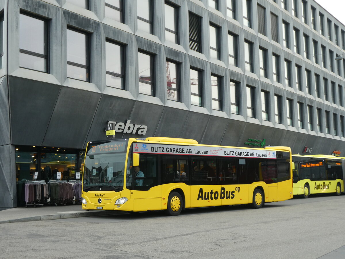 (228'930) - AAGL Liestal - Nr. 57/BL 6131 - Mercedes am 12. Oktober 2021 beim Bahnhof Liestal