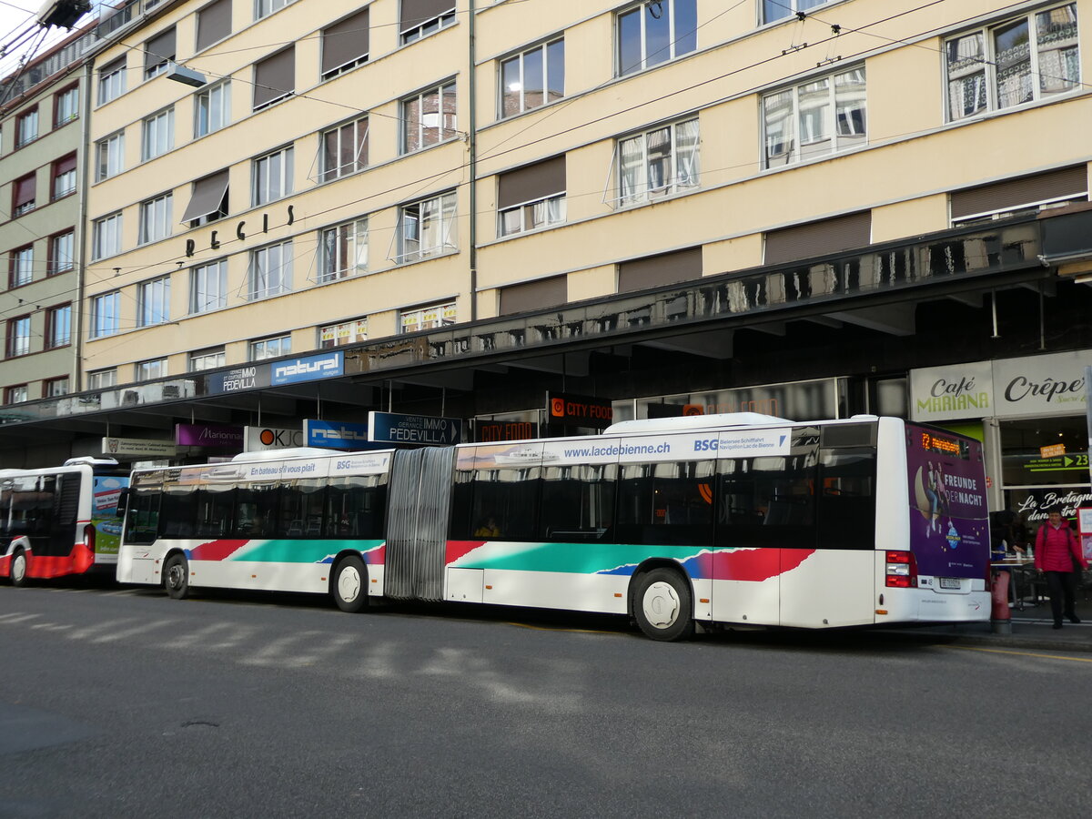 (230'093) - ASm Langenthal - Nr. 48/BE 703'521 - MAN am 8. November 2021 beim Bahnhof Biel