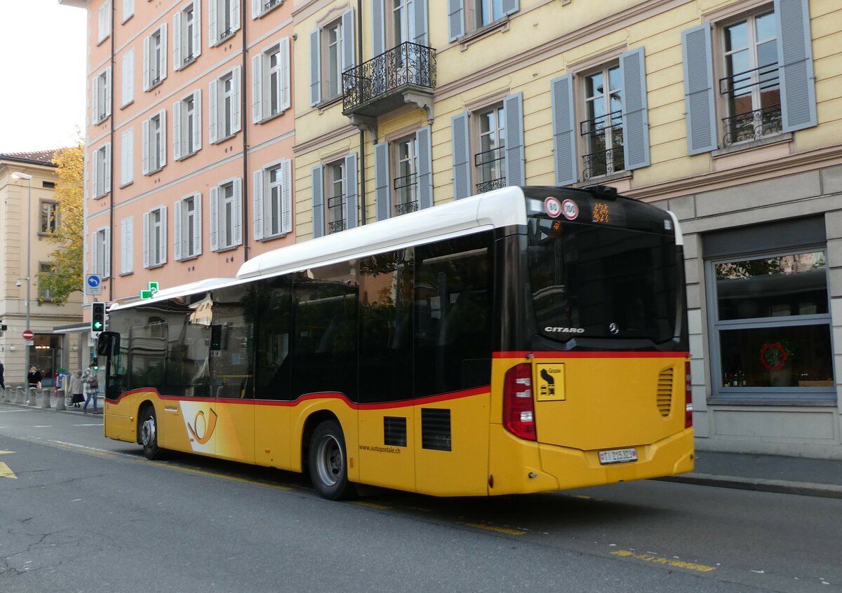 (230'340) - AutoPostale Ticino - Nr. 543/TI 215'323 - Mercedes am 10. November 2021 in Lugano, Centro