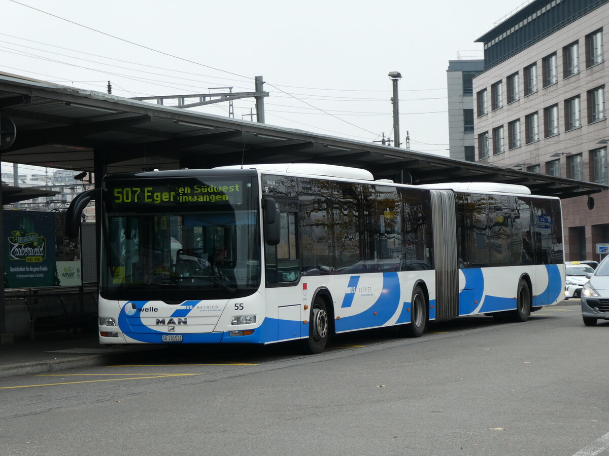 (230'471) - BOGG Wangen b.O. - Nr. 55/SO 130'531 - MAN am 11. November 2021 beim Bahnhof Olten