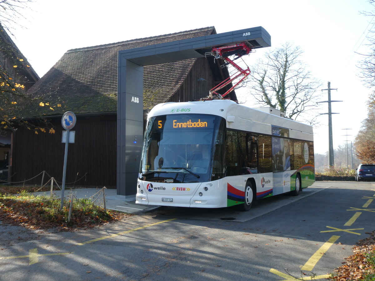 (230'486) - RVBW Wettingen - Nr. 52/AG 337'314 - Hess am 11. November 2021 in Baden, Baldegg