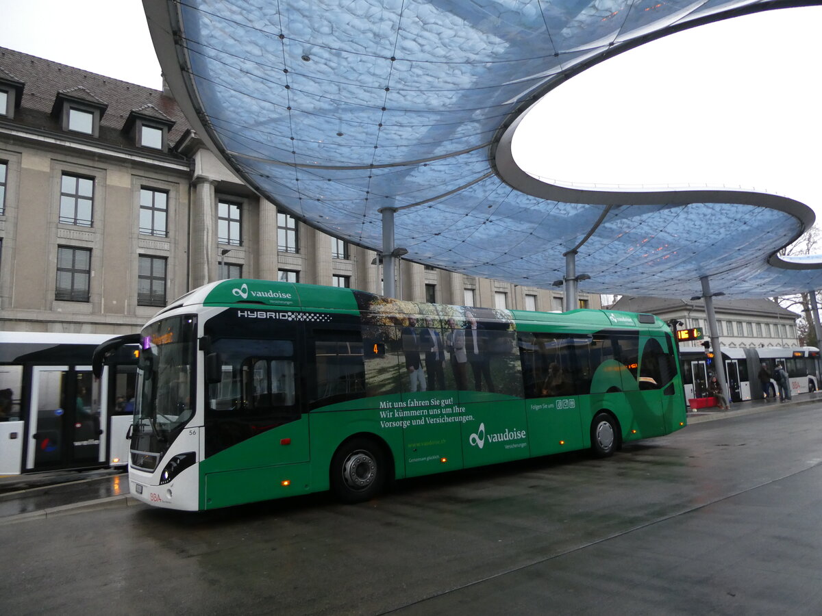 (231'112) - BBA Aarau - Nr. 56/AG 169'456 - Volvo am 11. Dezember 2021 beim Bahnhof Aarau