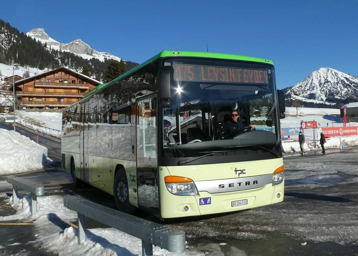 (231'447) - TPC Aigle - Nr. 34/VD 264'510 - Setra (ex Volnbusz, H-Budapest) am 18. Dezember 2021 in Leysin, Centre sportif