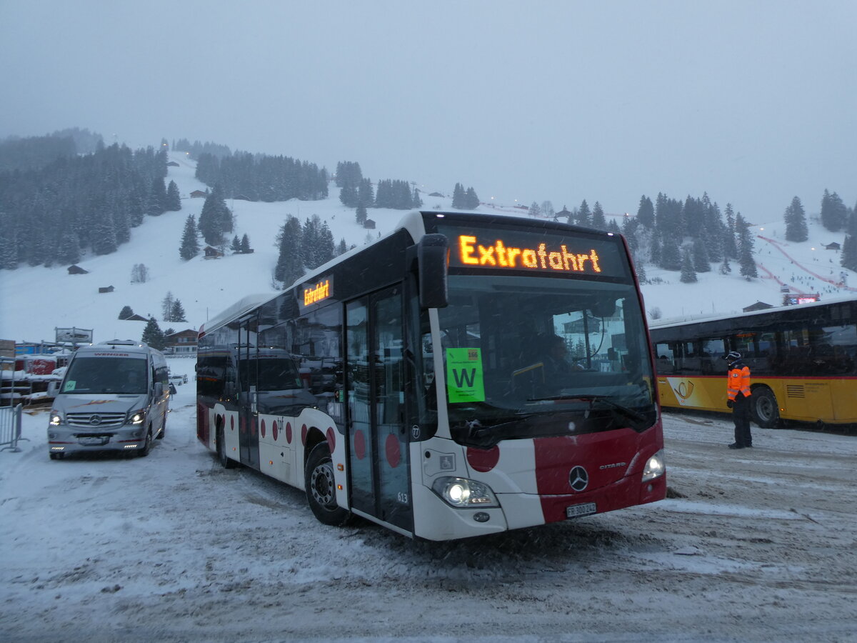 (231'844) - TPF Fribourg (Wieland 77) - Nr. 613/FR 300'242 - Mercedes am 9. Januar 2022 in Adelboden, Weltcup