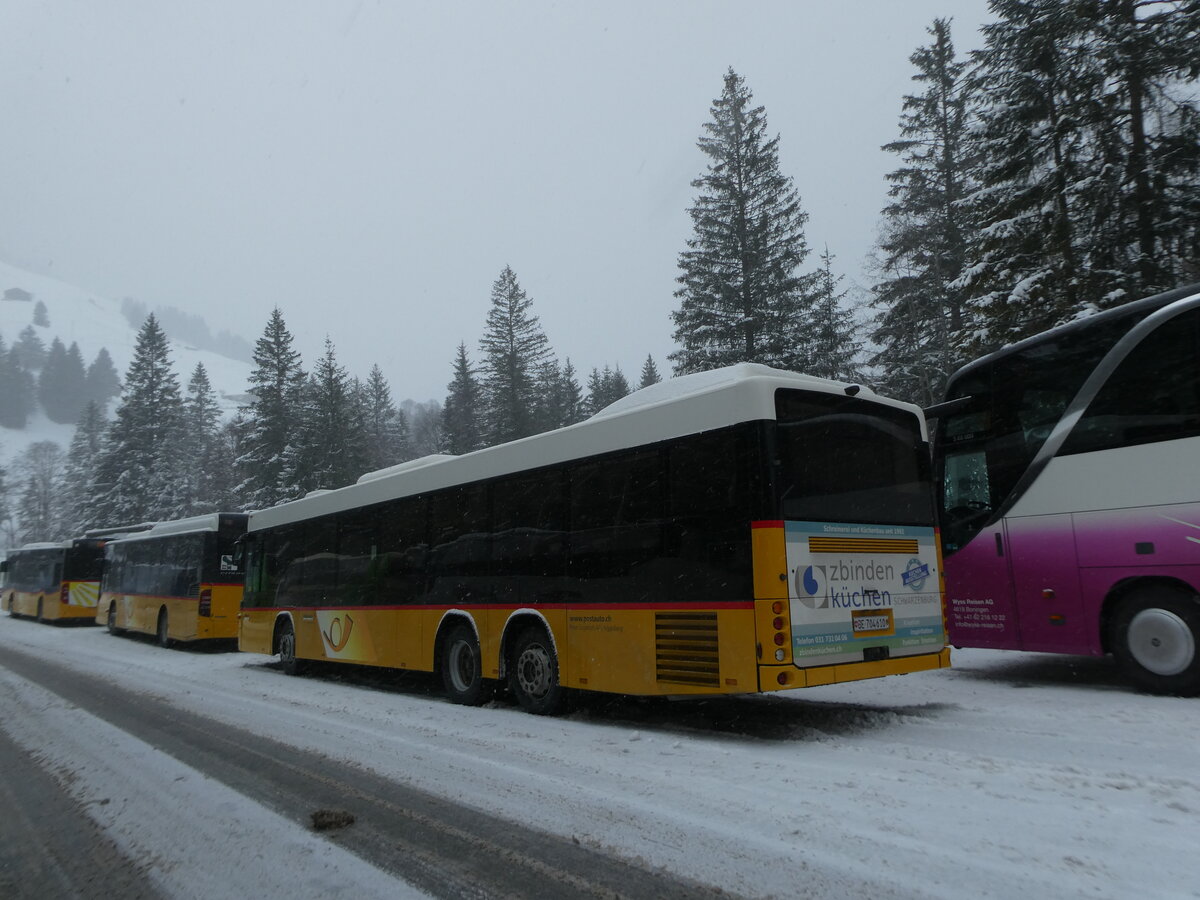 (231'877) - Engeloch, Riggisberg - Nr. 18/BE 704'610 - Scania/Hess am 9. Januar 2022 in Adelboden, Unter dem Birg