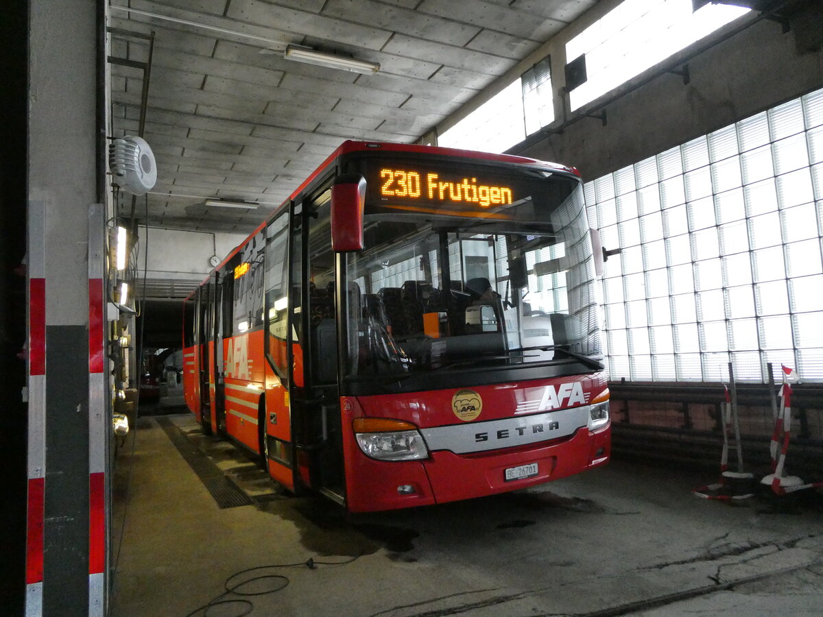 (231'946) - AFA Adelboden - Nr. 24/BE 26'701 - Setra am 9. Januar 2022 in Adelboden, Busstation