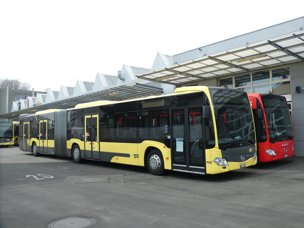 (232'031) - STI Thun - Nr. 708/BE 865'708 - Mercedes am 15. Januar 2022 in Thun, Garage