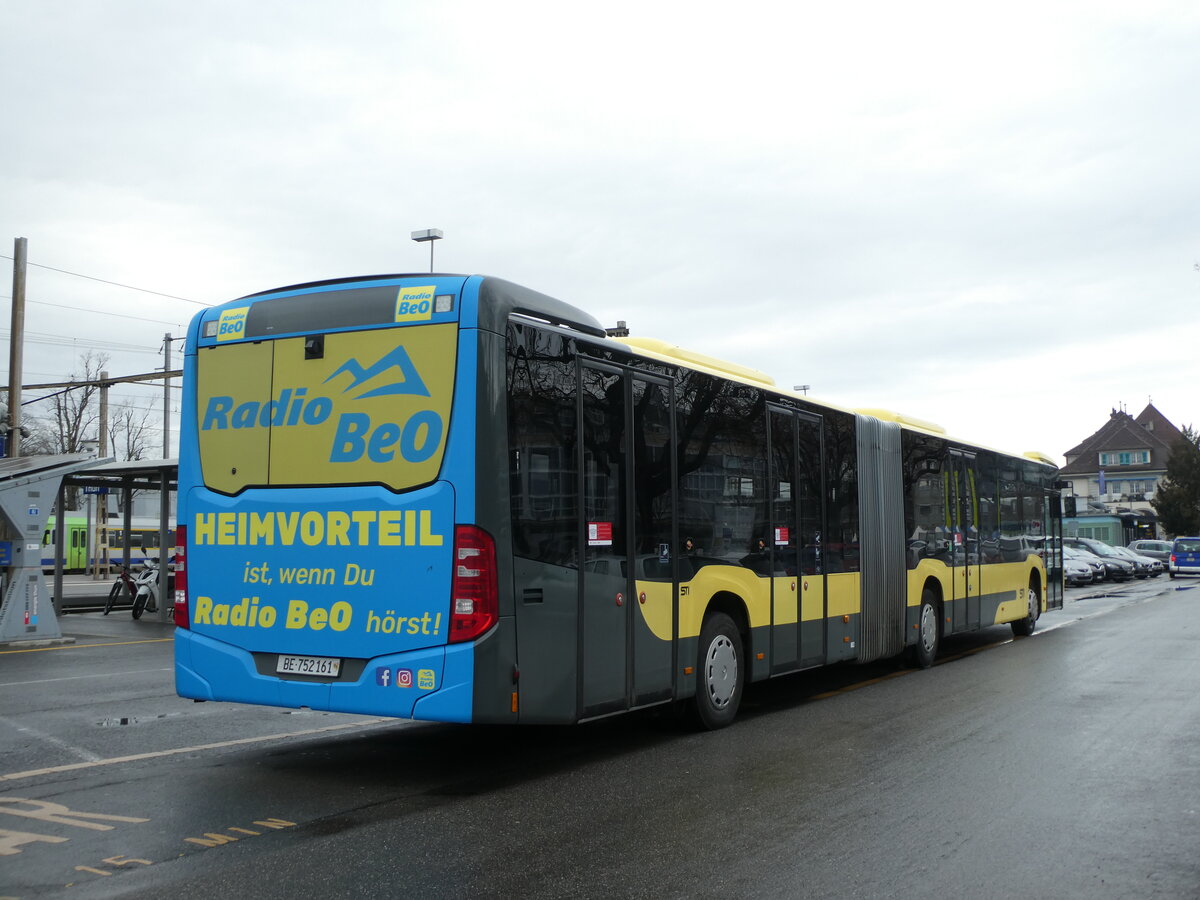 (232'161) - STI Thun - Nr. 161/BE 752'161 - Mercedes am 20. Januar 2022 in Thun, CarTerminal