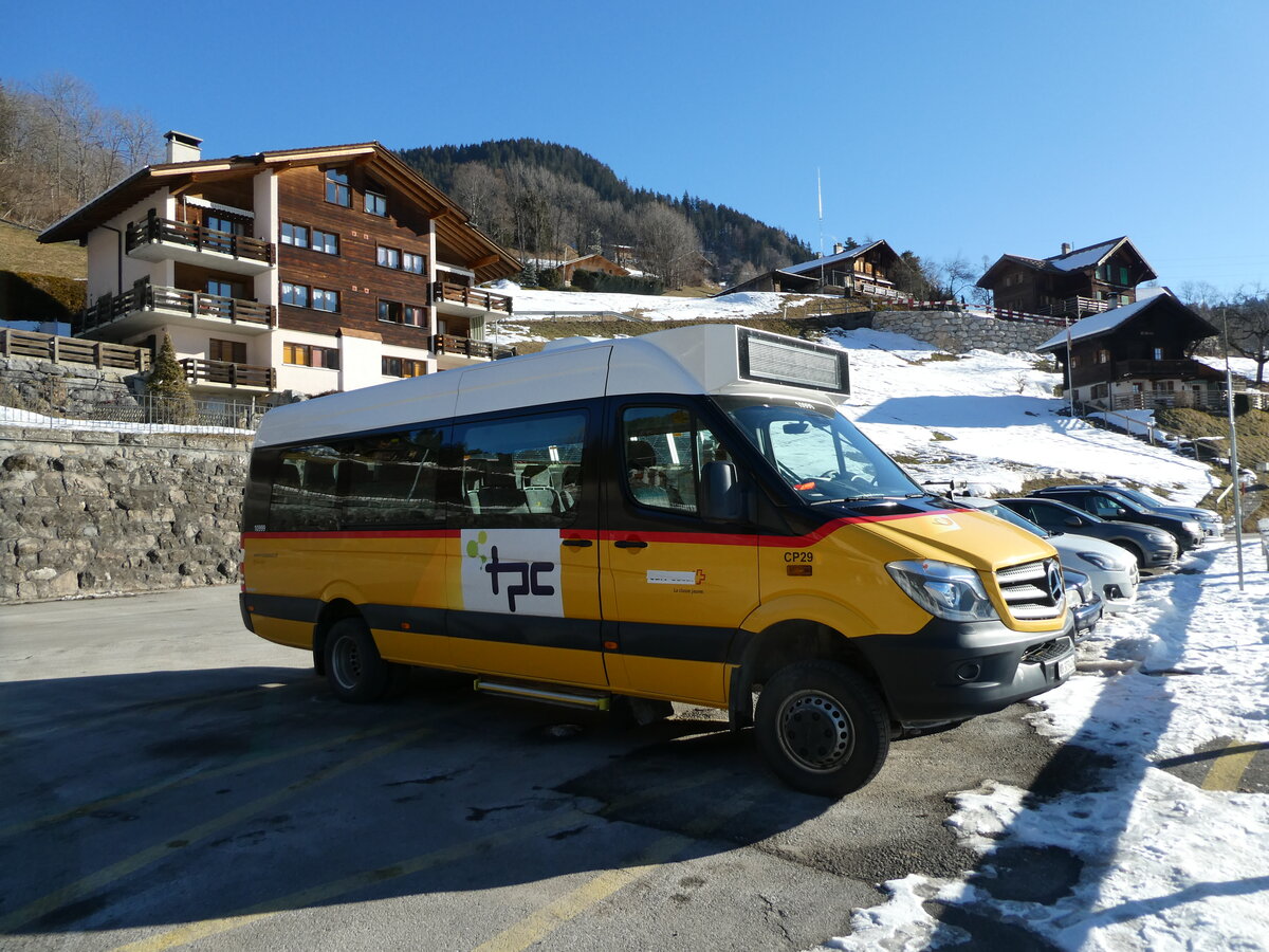 (232'266) - TPC Aigle - Nr. CP29/VD 373'476 - Mercedes am 22. Januar 2022 beim Bahnhof Le Spey