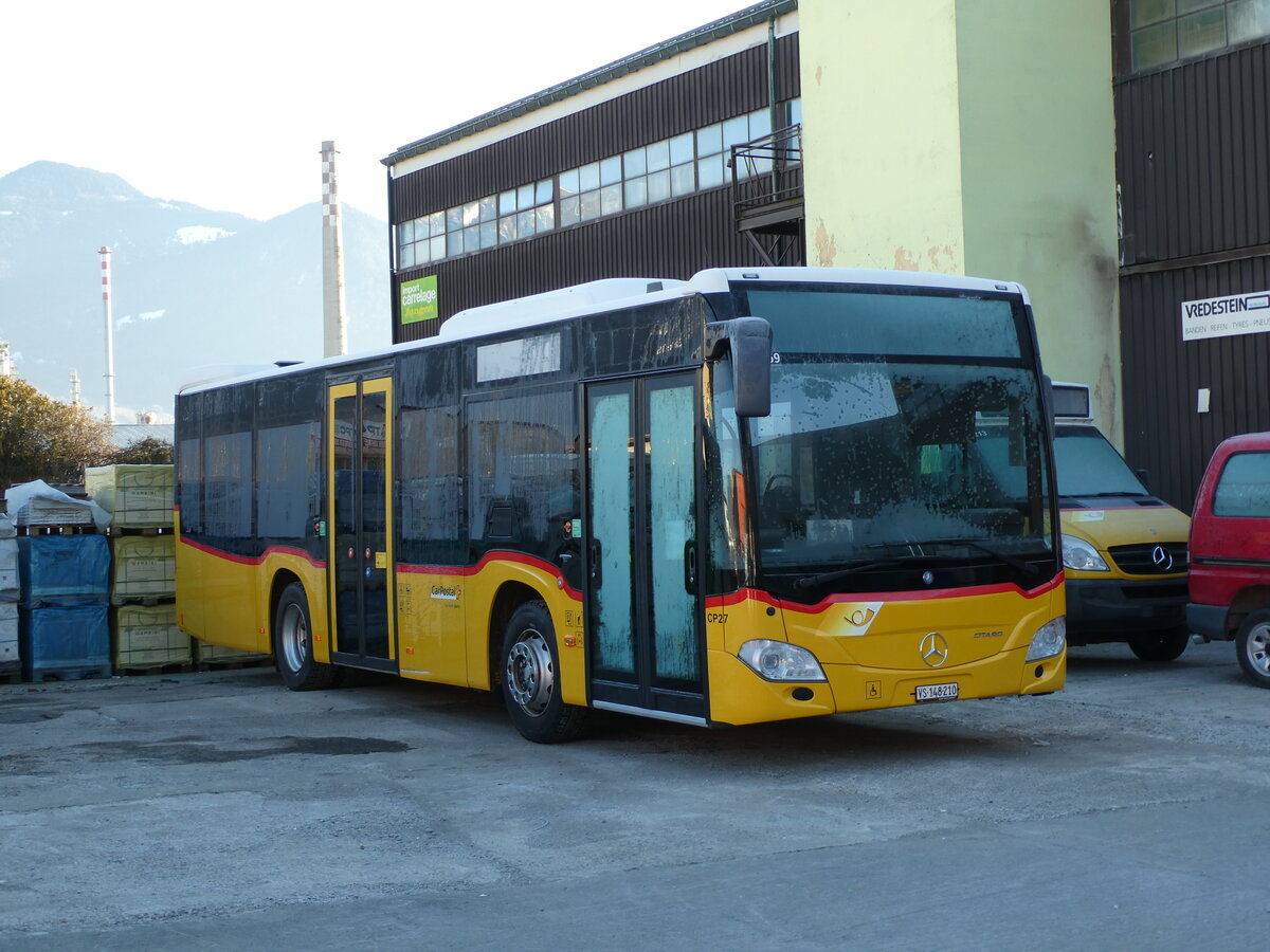 (232'313) - TPC Aigle - Nr. CP27/VS 148'210 - Mercedes am 23. Januar 2022 in Collombey, Garage