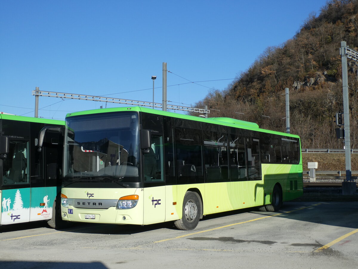 (232'333) - TPC Aigle - Nr. 28/VD 594'326 - Setra (ex Volnbusz, H-Budapest) am 23. Januar 2022 in Aigle, Dpt