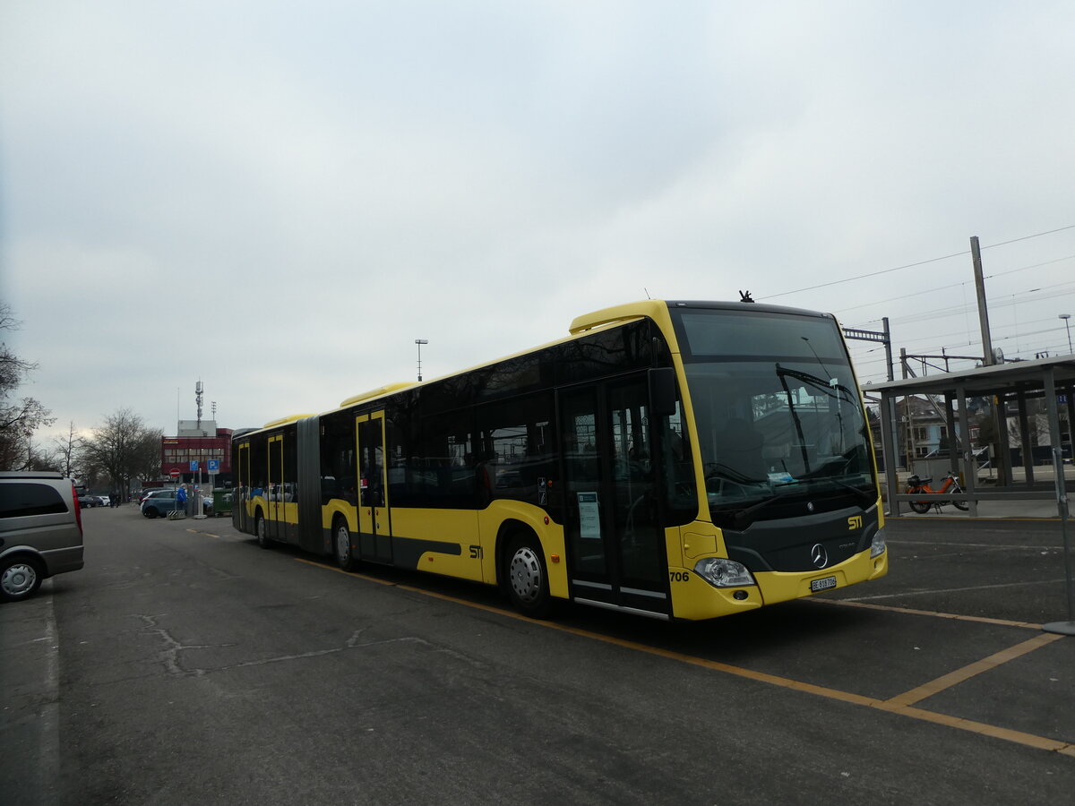 (232'403) - STI Thun - Nr. 706/BE 818'706 - Mercedes am 24. Januar 2022 in Thun, CarTerminal