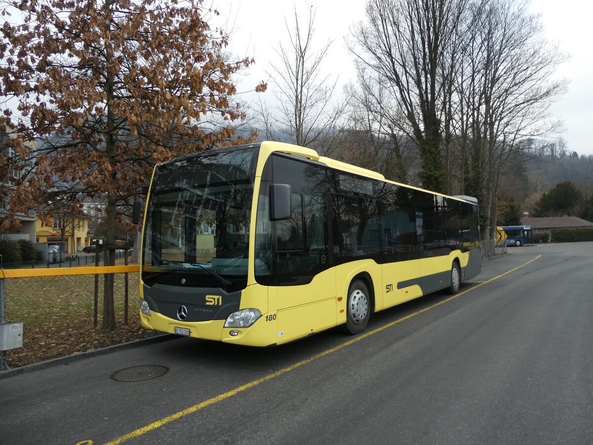 (232'405) - STI Thun - Nr. 180/BE 752'180 - Mercedes am 24. Januar 2022 bei der Schifflndte Thun