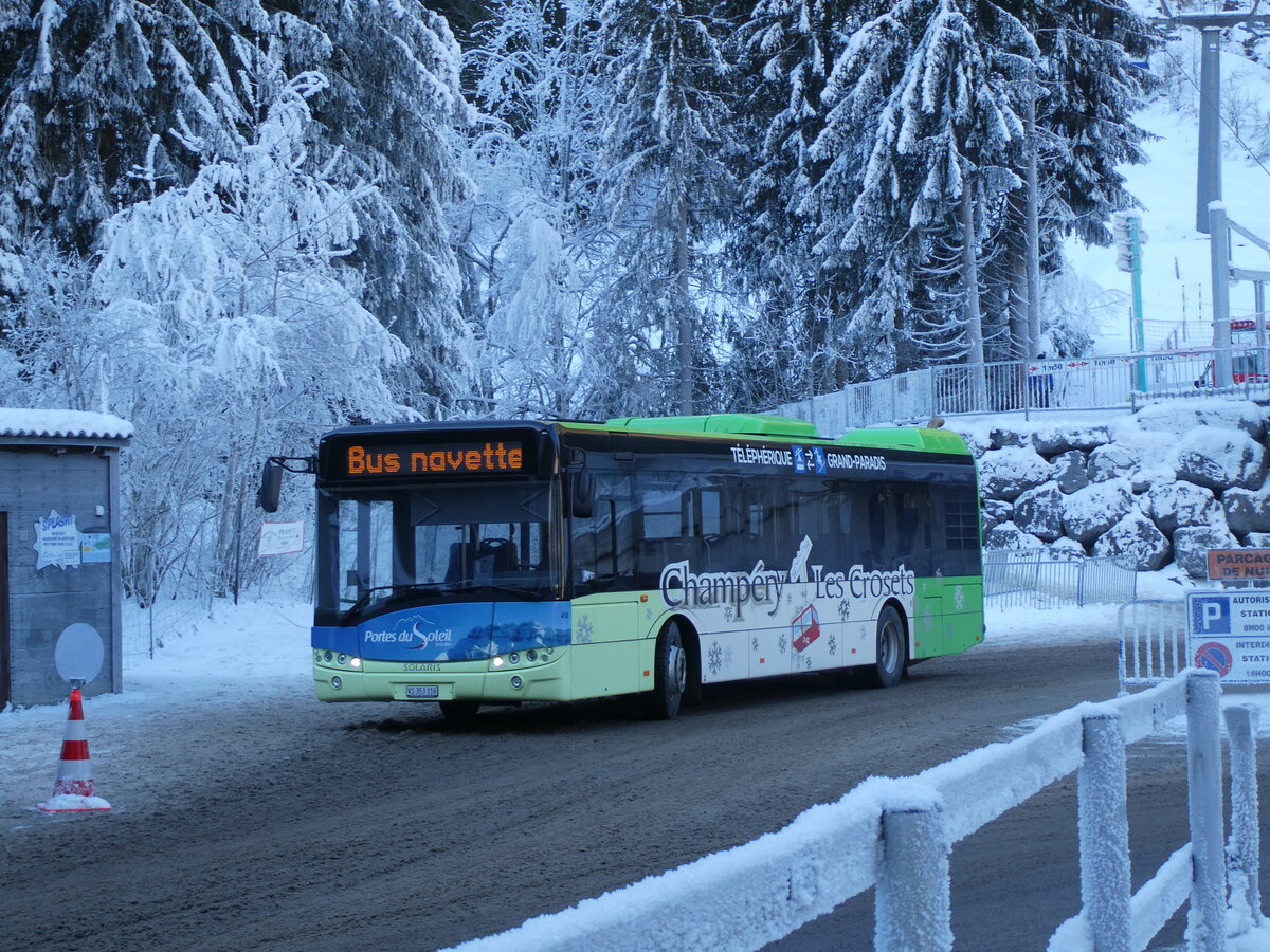 (232'461) - TPC Aigle - Nr. 450/VS 353'316 - Solaris (ex Nr. 17) am 29. Januar 2022 in Champry, Petit Paradis