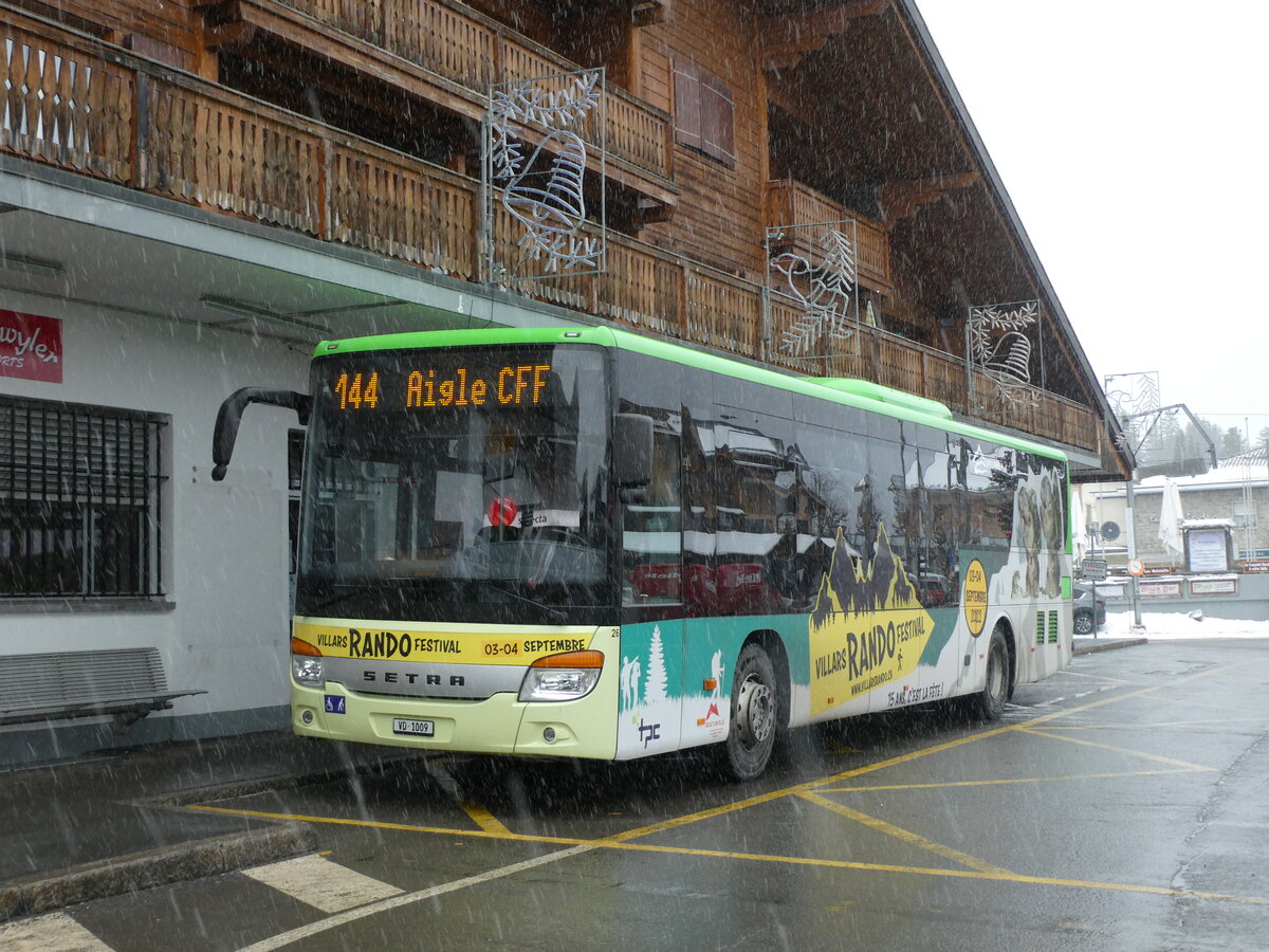 (232'592) - TPC Aigle - Nr. 26/VD 1079 - Setra (ex Volnbusz, H-Budapest) am 31. Januar 2022 beim Bahnhof Villars-sur-Ollon