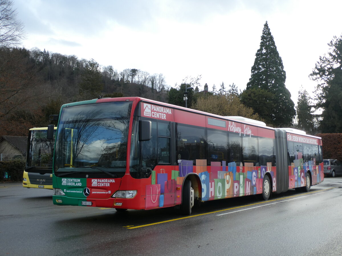 (232'742) - STI Thun - Nr. 137/BE 801'137 - Mercedes am 7. Februar 2022 bei der Schifflndte Thun