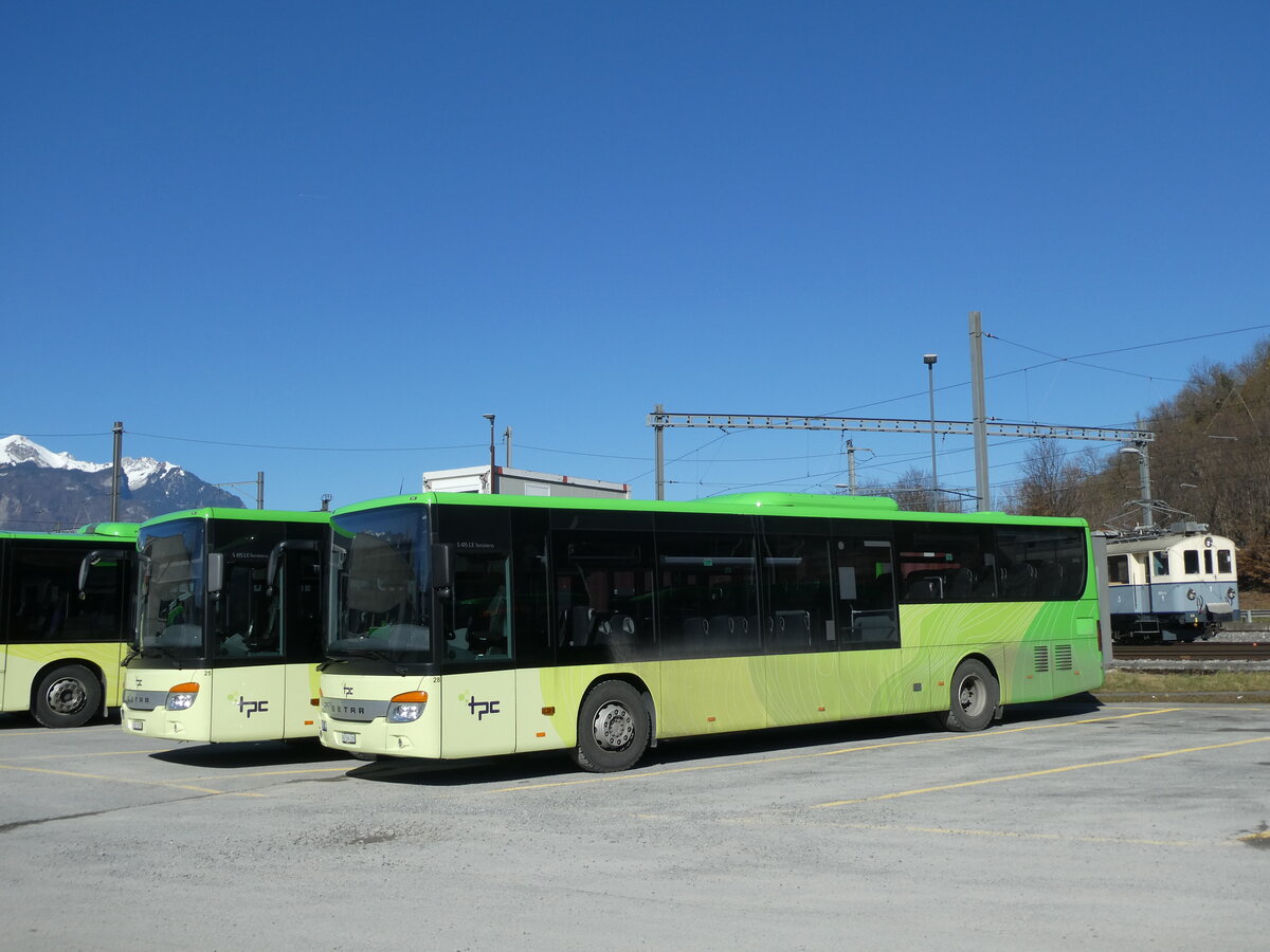 (233'169) - TPC Aigle - Nr. 28/VD 594'326 - Setra (ex Volnbusz, H-Budapest) am 26. Februar 2022 in Aigle, Dpt