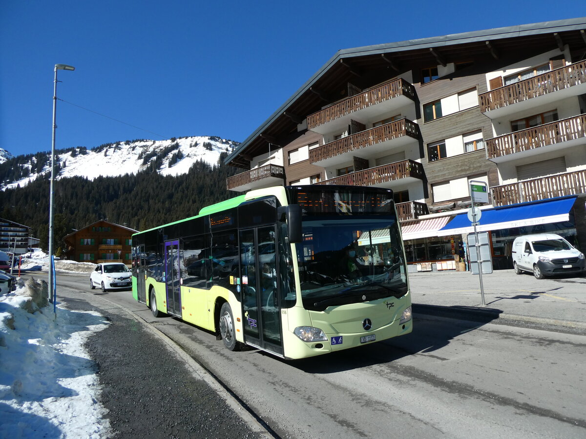 (233'177) - TPC Igle - Nr. 656/VD 1117 - Mercedes (ex Borini, F-Combloux) am 26. Februar 2022 in Morgins, Post