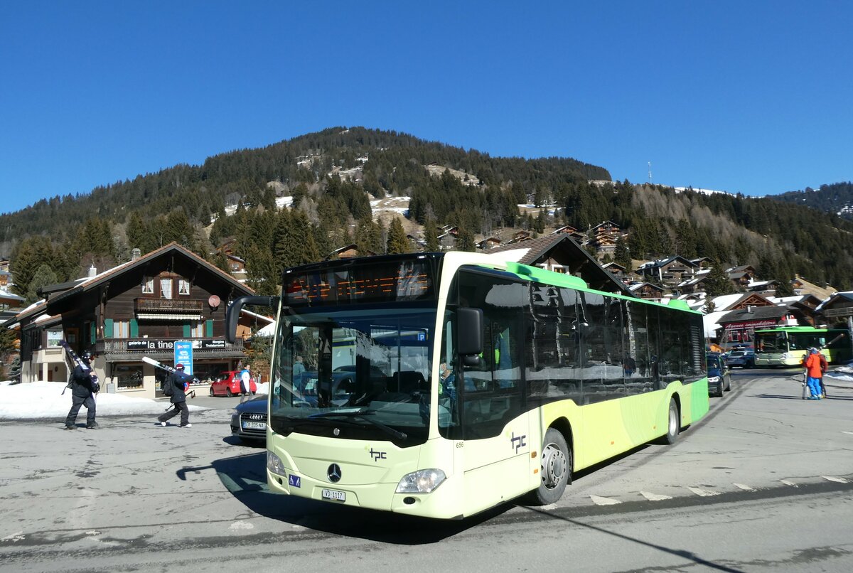 (233'180) - TPC Aigle - Nr. 656/VD 1117 - Mercedes (ex Borini, F-Combloux) am 26. Februar 2022 in Morgins, Post