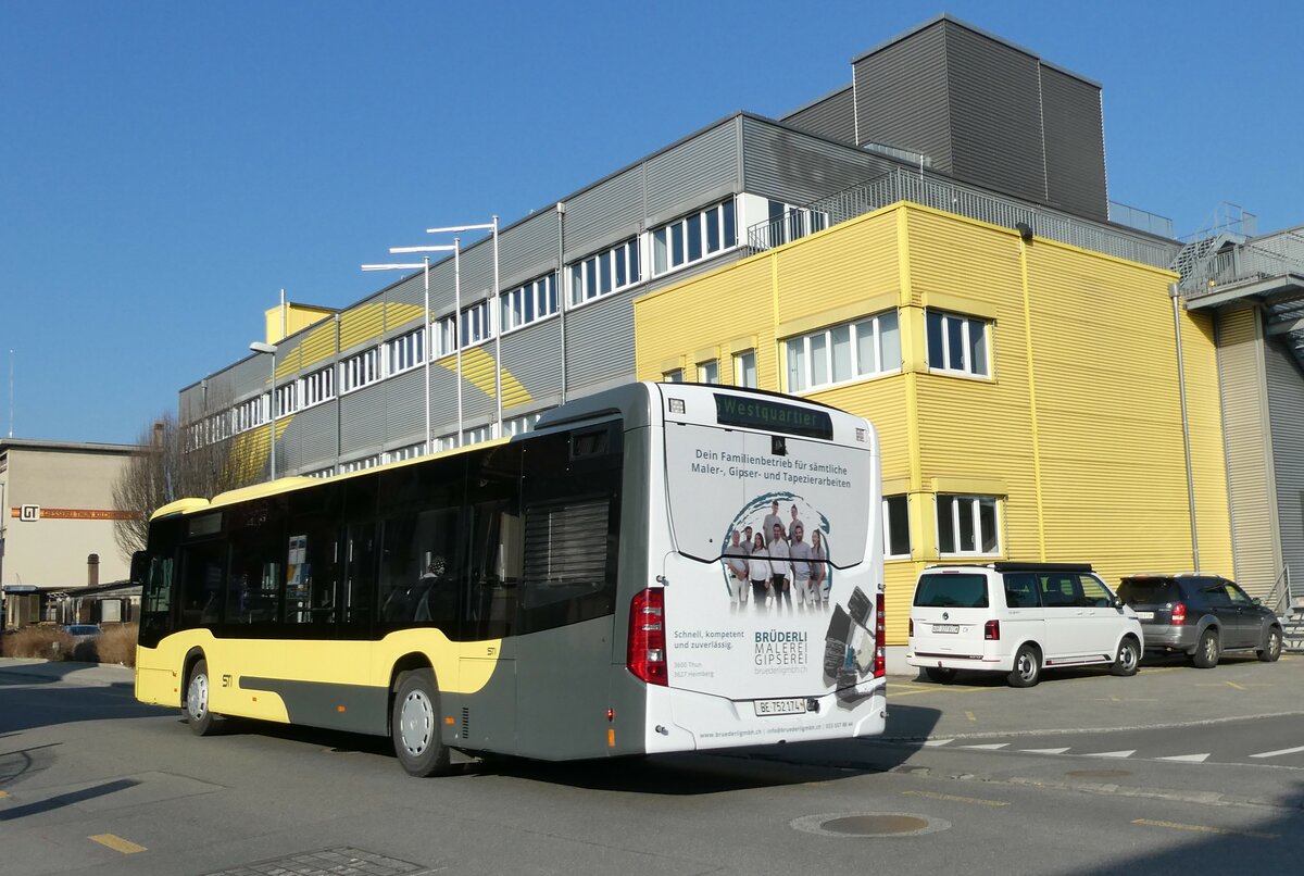 (233'387) - STI Thun - Nr. 174/BE 752'174 - Mercedes am 6. Mrz 2022 in Thun, Mittlere Strasse