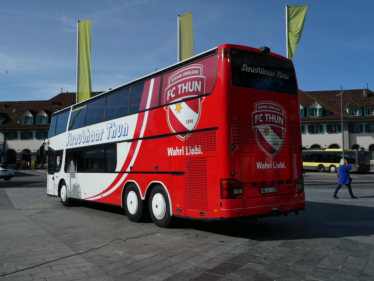 (234'389) - Straubhaar, Thun - Nr. 3/BE 431'132 - Setra am 11. April 2022 in Thun, Aarefeldplatz