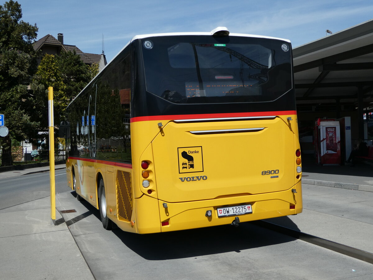 (234'413) - PostAuto Zentralschweiz - Nr. 12/OW 12'275 - Volvo (ex Dillier, Sarnen Nr. 12) am 11. April 2022 beim Bahnhof Sarnen