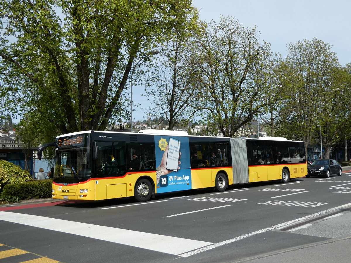 (234'462) - Bucheli, Kriens - Nr. 23/LU 15'071 - MAN am 11. April 2022 beim Bahnhof Luzern