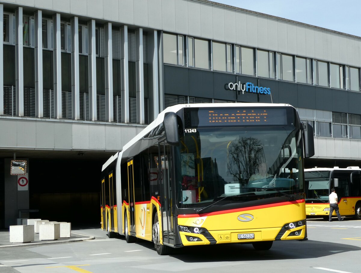 (234'508) - PostAuto Bern - Nr. 11'243/BE 562'243 - Solaris am 12. April 2022 in Bern, Postautostation