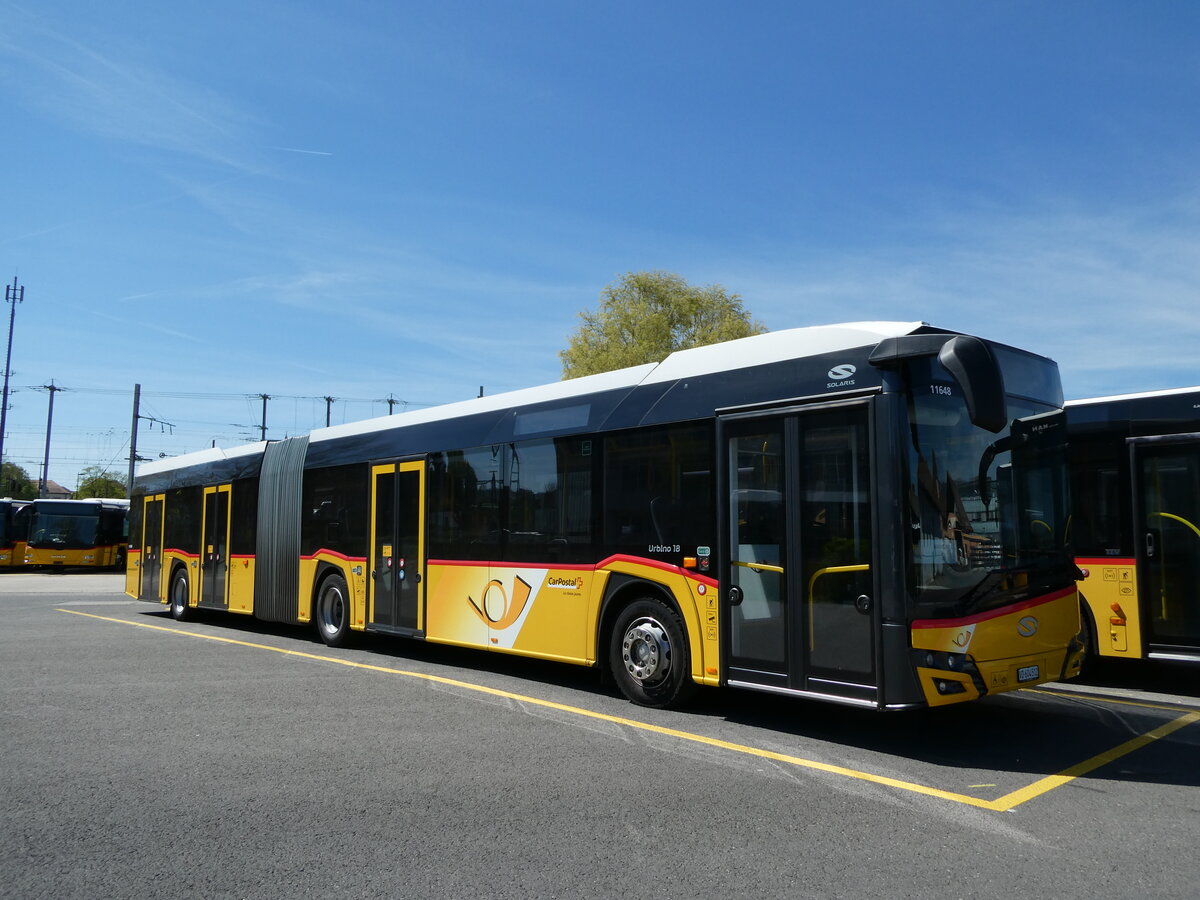 (234'755) - CarPostal Ouest - VD 604'512 - Solaris am 18. April 2022 in Yverdon, Garage