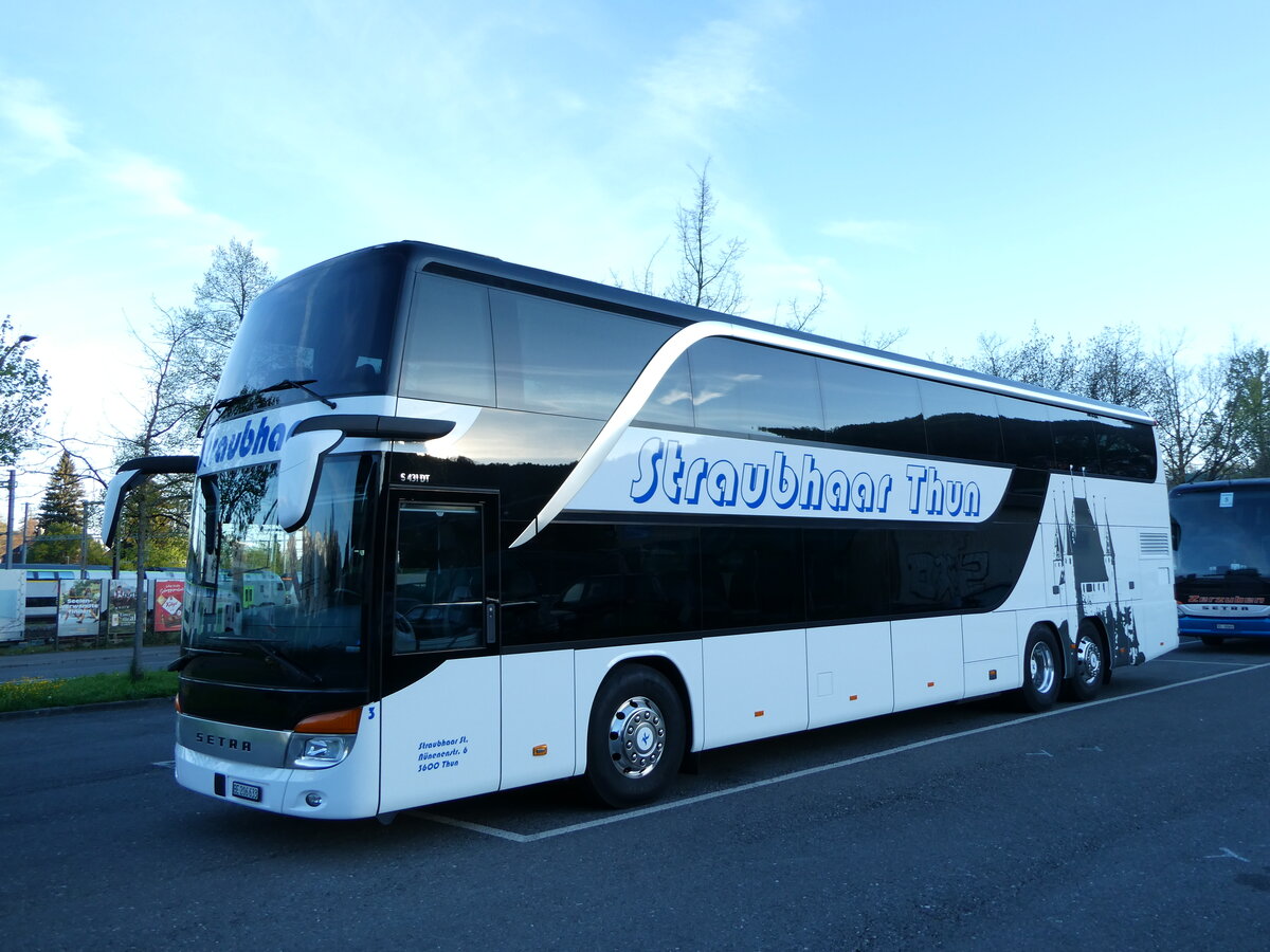 (234'781) - Straubhaar, Thun - Nr. 3/BE 206'633 - Setra am 19. April 2022 in Thun, Seestrasse