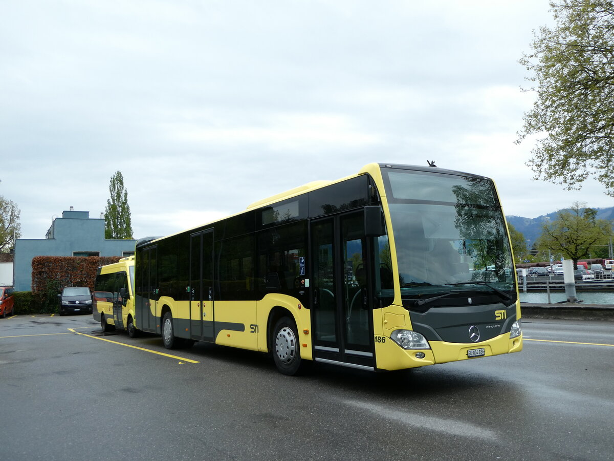 (234'832) - STI Thun - Nr. 186/BE 804'186 - Mercedes am 26. April 2022 bei der Schifflndte Thun