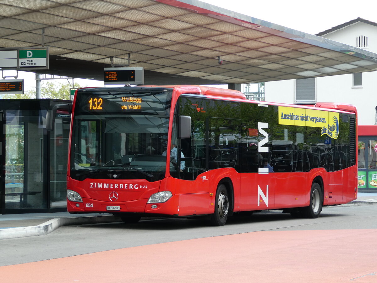 (235'146) - AHW Horgen - Nr. 654/ZH 726'103 - Mercedes am 4. Mai 2022 beim Bahnhof Horgen