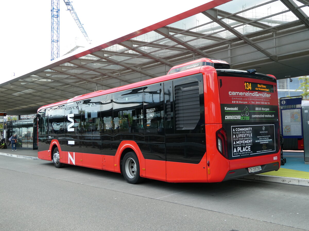 (235'151) - AHW Horgen - Nr. 663/ZH 268'286 - MAN am 4. Mai 2022 beim Bahnhof Horgen