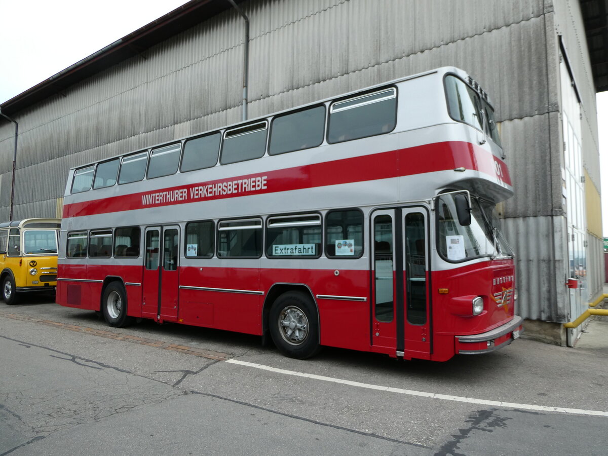 (235'298) - WV Winterthur - Nr. 601/ZH 203'738 - Bssing (ex Nr. 201; ex Amt fr Luftverkehr, Zrich Nr. 47; ex Swissair, Zrich Nr. 23) am 7. Mai 2022 in Attikon, Wegmller