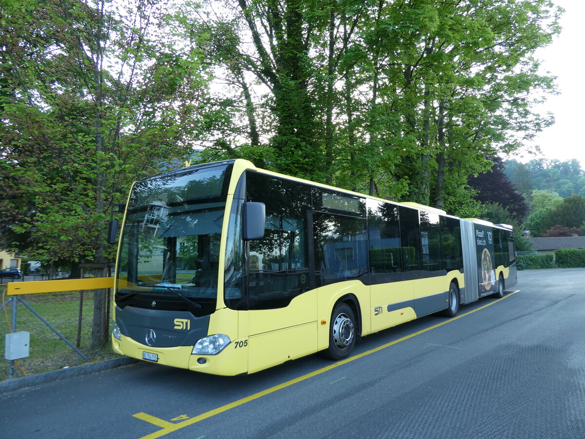 (235'570) - STI Thun - 705/BE 754'705 - Mercedes am 15. Mai 2022 bei der Schifflndte Thun